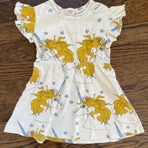 Mini Rodini unicorn print dress